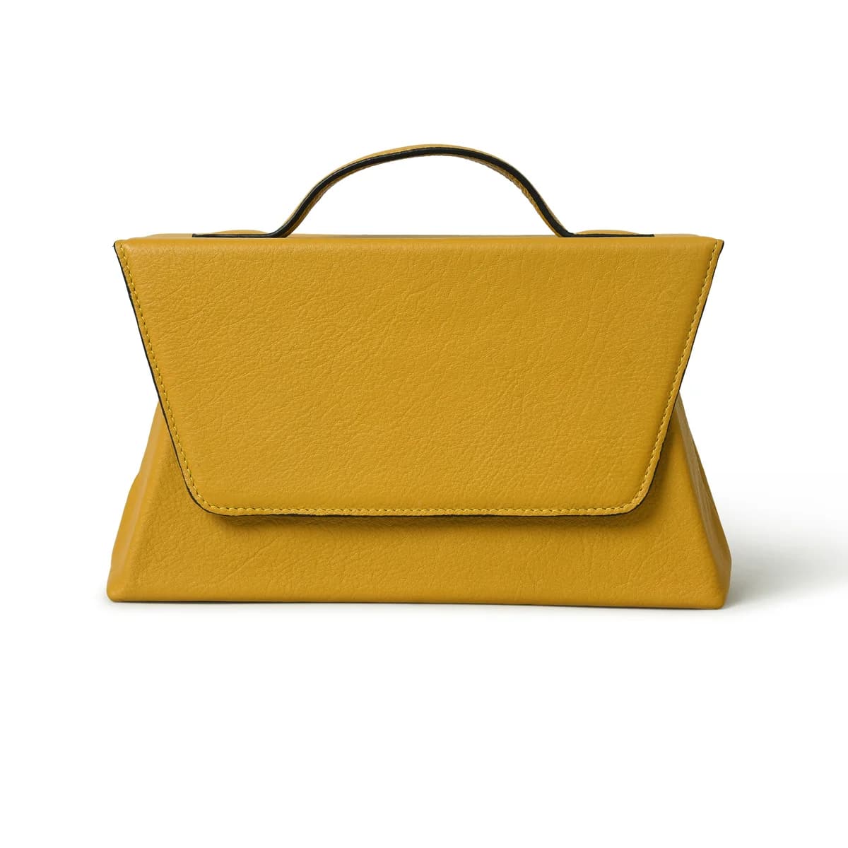 IndiFash - Handcrafted Unique Buffalo Leather Bag for Women’s Yellow