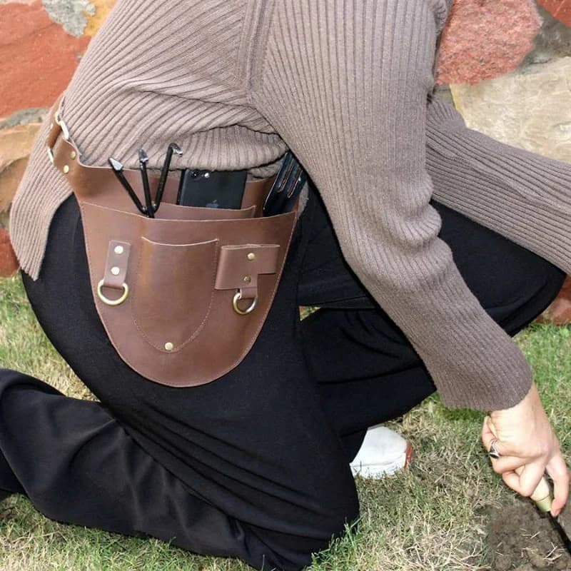 Leather Gardening Tool Belt