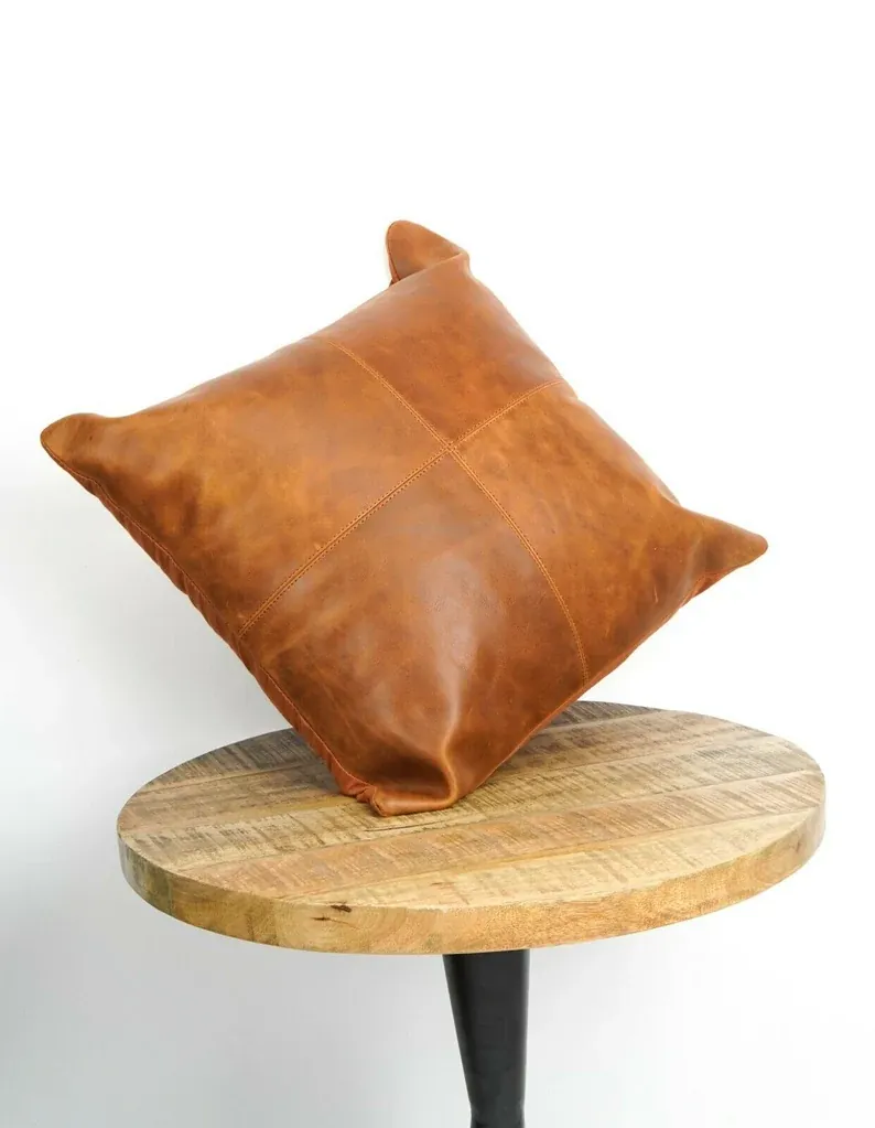 100% Buffalo Leather Sofa Cushion cover