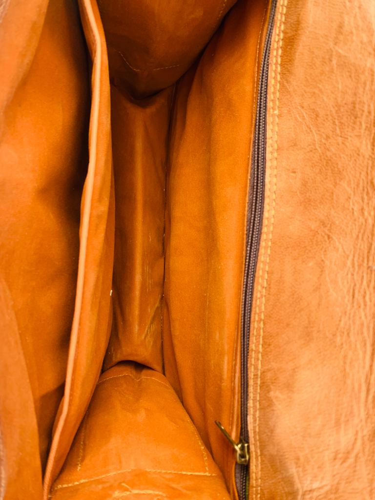 IndiFash - Handcrafted Satchel Leather Bag | 100% Genuine Leather thumbnail 5