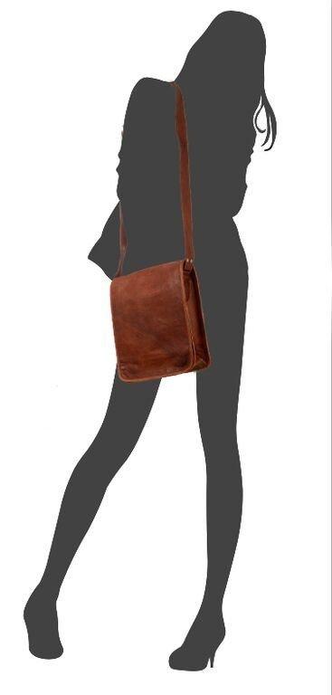 IndiFash - 15″11 Vintage Handcrafted Leather Laptop Bag without Pocket | 100% Genuine Leather thumbnail 4