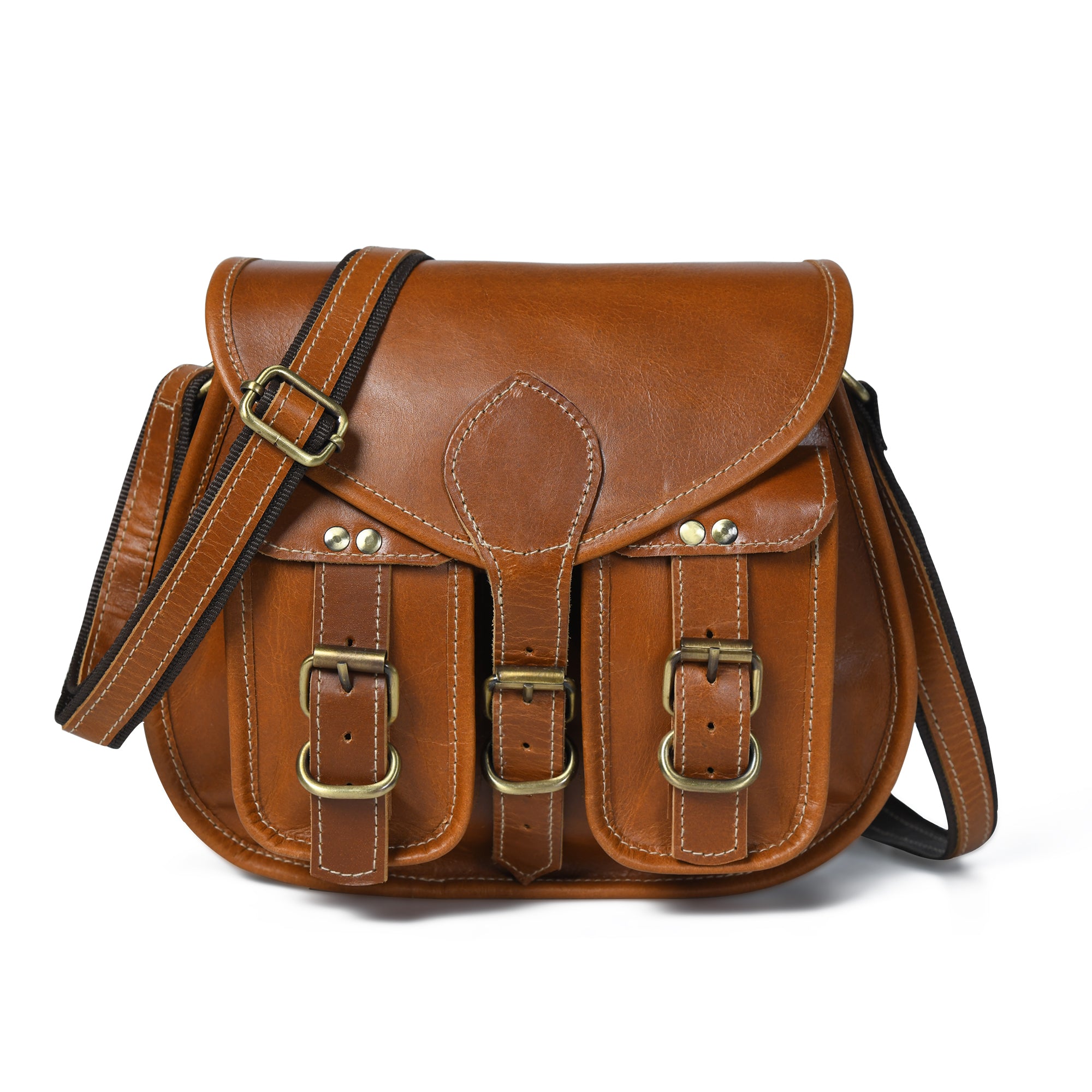 2-Pocket Leather Sling For Women thumbnail 4