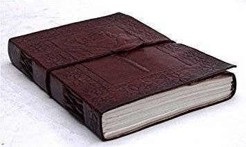 IndiFash - Rose Flower Embossed Unique Design 7″5 Handcrafted Leather Journal/Diary 100 page | 100% Genuine Leather thumbnail 2