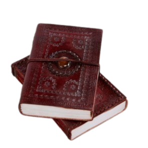IndiFash - Vintage Single Stone Embossed Unique Design 7″5 Handcrafted Leather Journal/Diary 200 page | 100% Genuine Leather