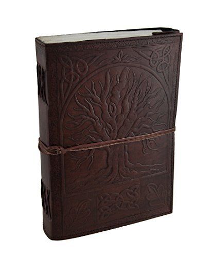 IndiFash - Vintage Beautiful Tree Embossed Unique Design 10″7 Handcrafted Leather Journal/Diary 200 page | 100% Genuine Leather thumbnail 6