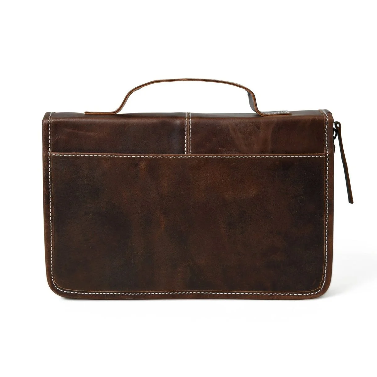 Dark Brown Leather Book Cover