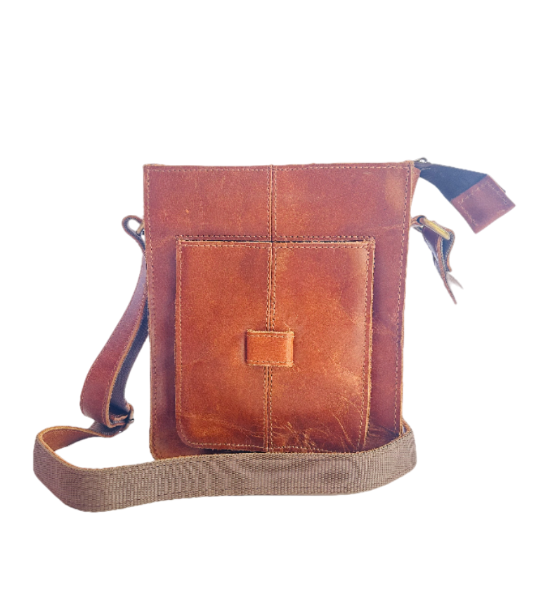IndiFash - 9*11 Inch Leather Sling Bag | 100% Genuine Leather thumbnail 5