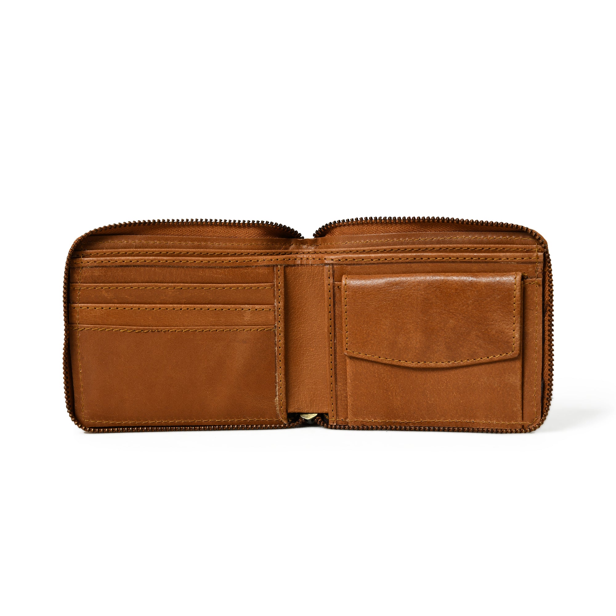 Adams Bi-Fold Wallet - Tan Brown thumbnail 4