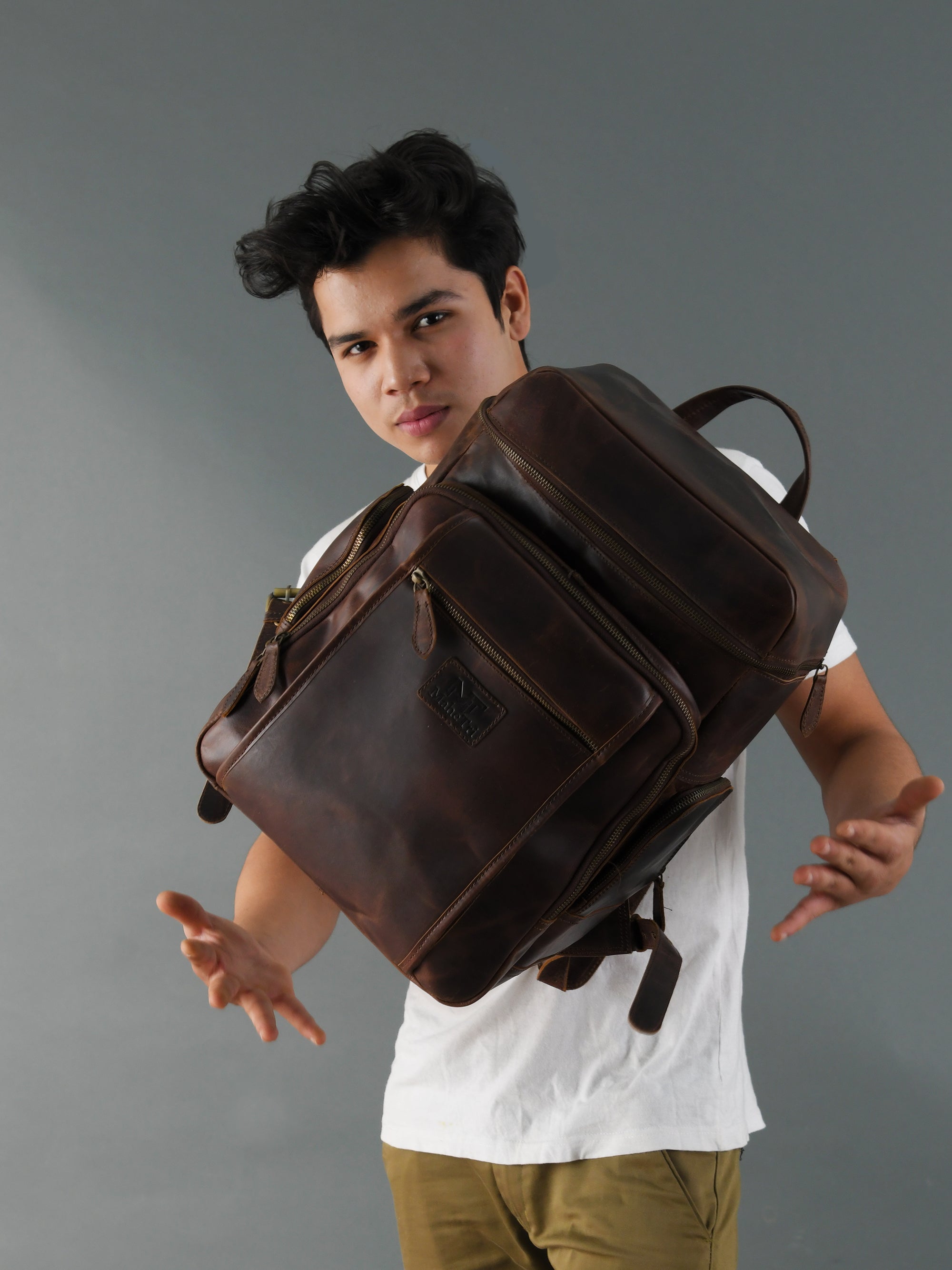 Alpha Brown Backpack thumbnail 10
