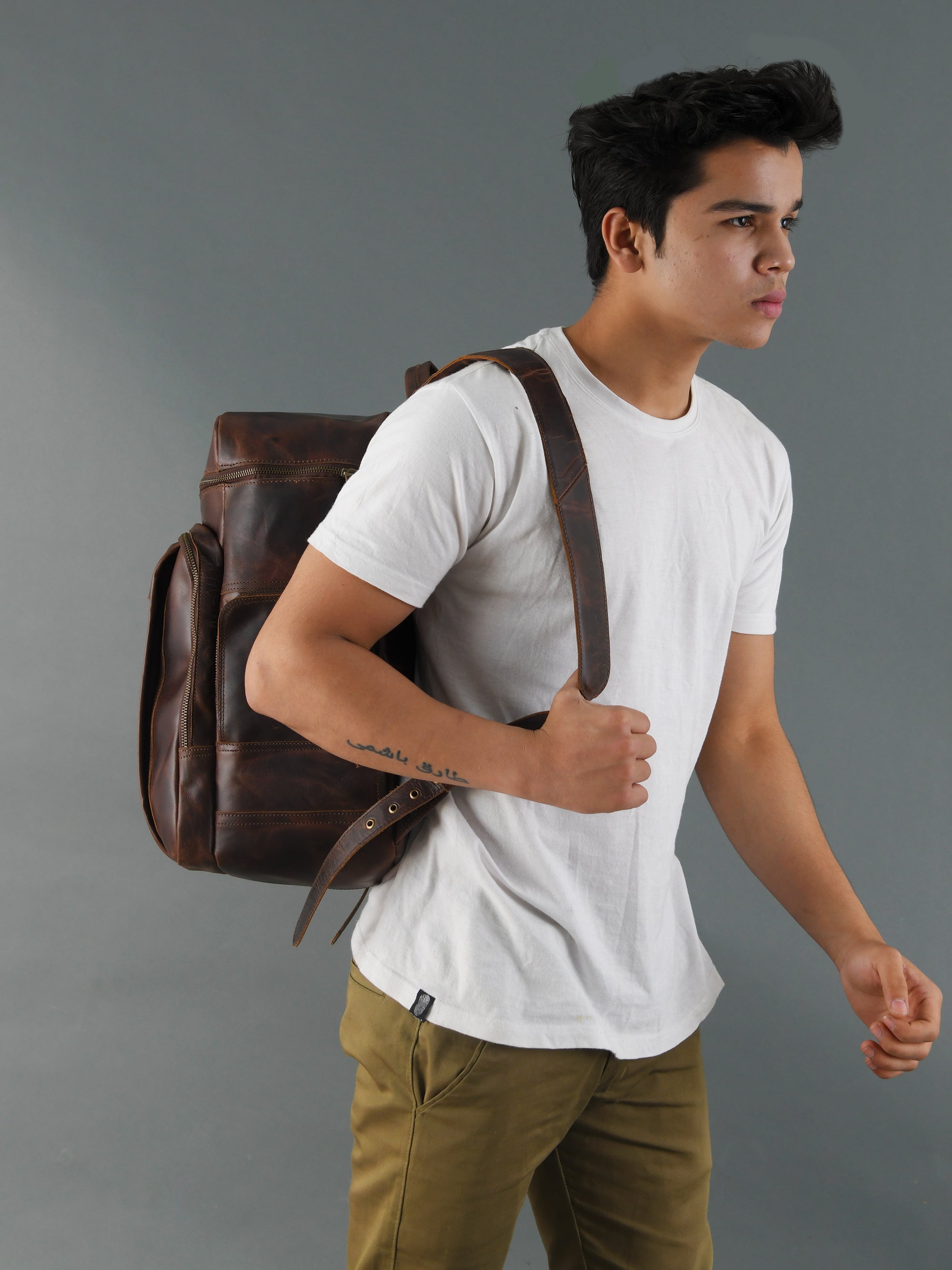 Alpha Brown Backpack thumbnail 11