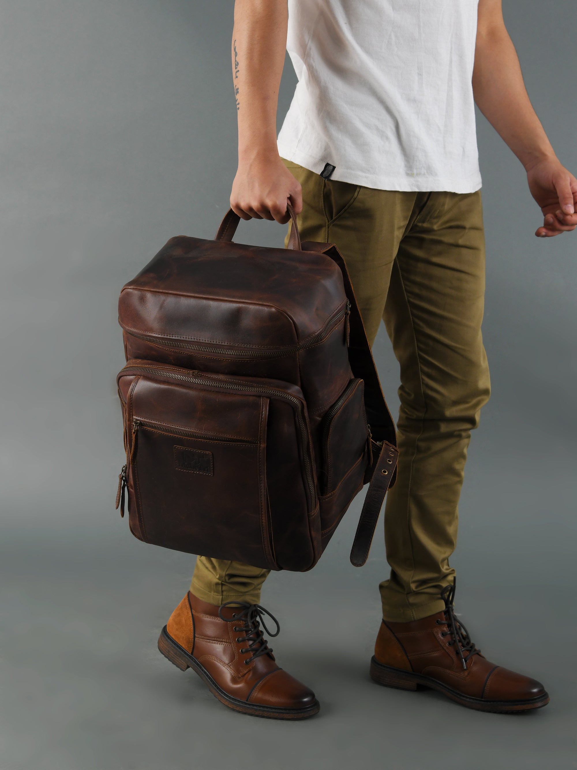Alpha Brown Backpack thumbnail 8