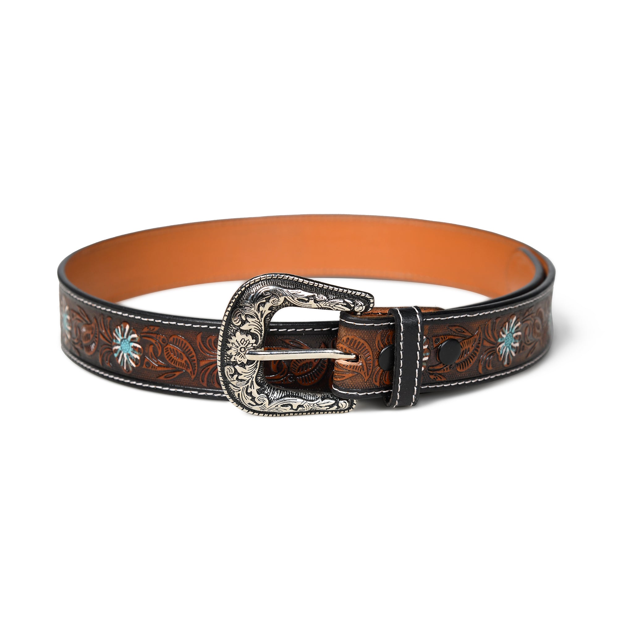 Antique Style Western Leather Belt thumbnail 21