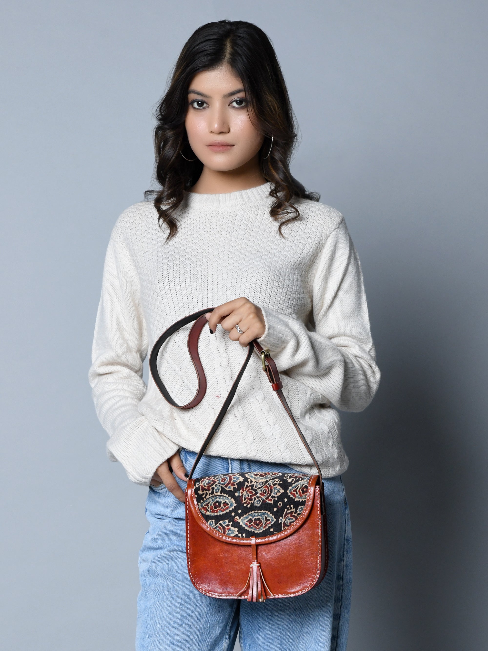 Astounding Ajrakh Ethnic Satchel thumbnail 10