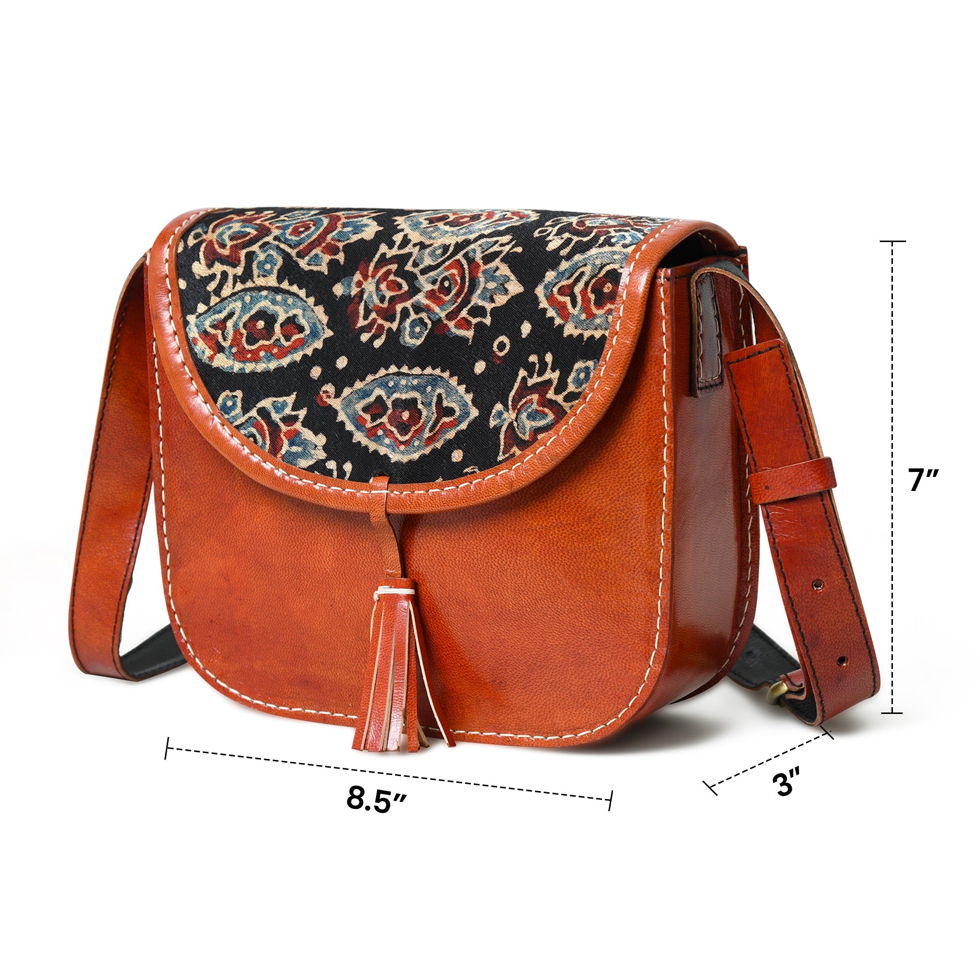 Astounding Ajrakh Ethnic Satchel thumbnail 12