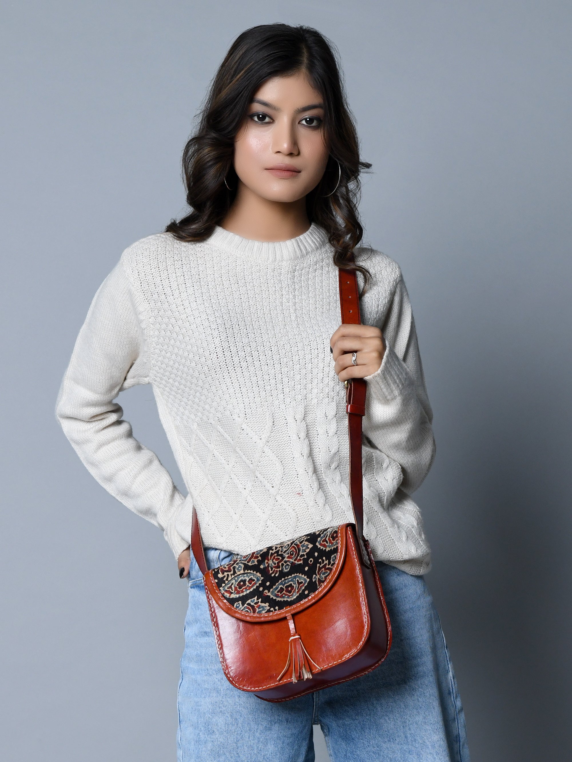 Astounding Ajrakh Ethnic Satchel thumbnail 3
