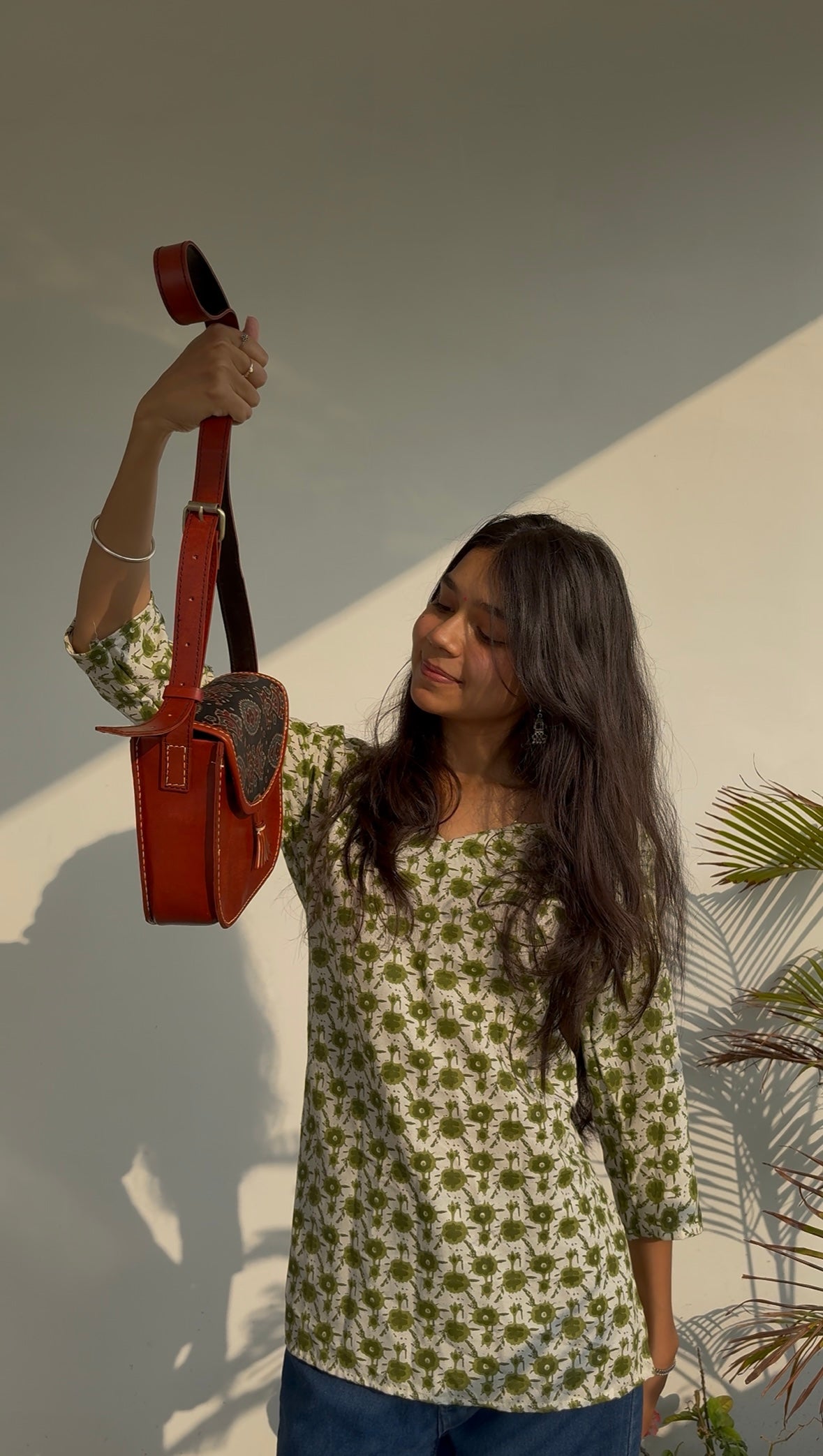Astounding Ajrakh Ethnic Satchel thumbnail 4