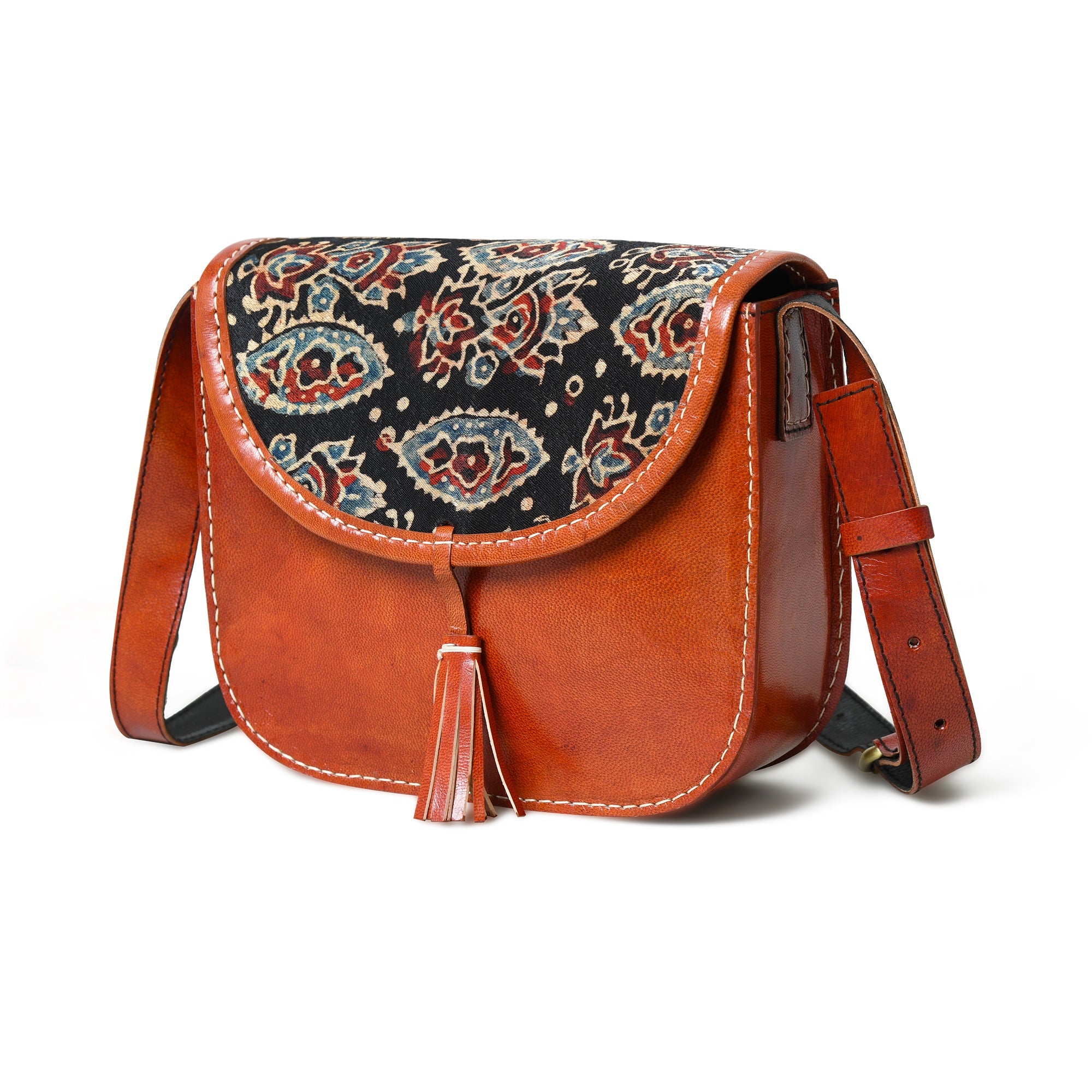 Astounding Ajrakh Ethnic Satchel thumbnail 5