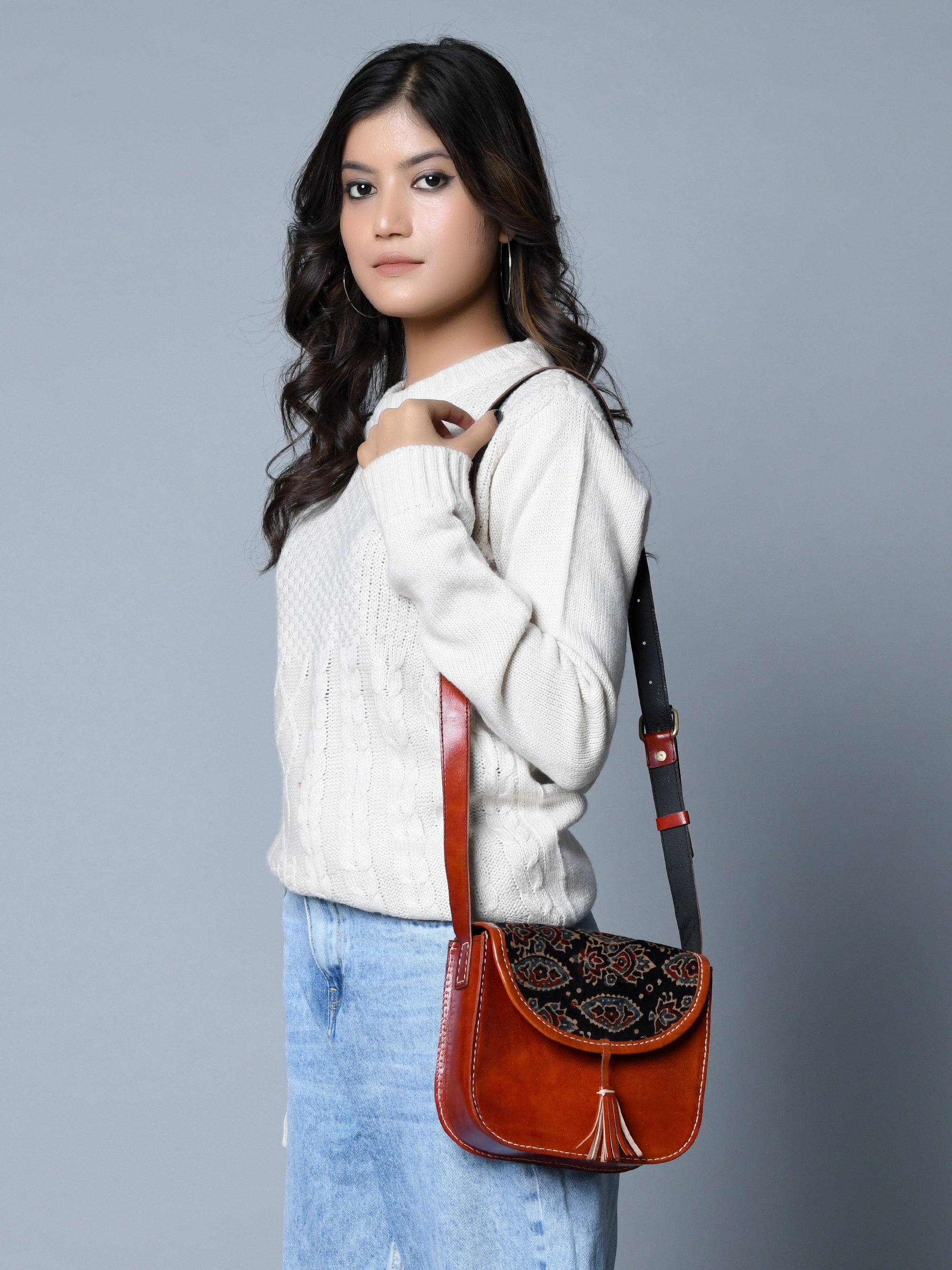 Astounding Ajrakh Ethnic Satchel thumbnail 7