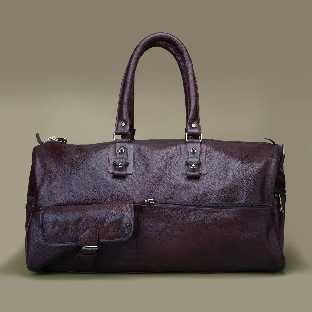 Baliga Genuine Leather Duffle CarryAll Bag