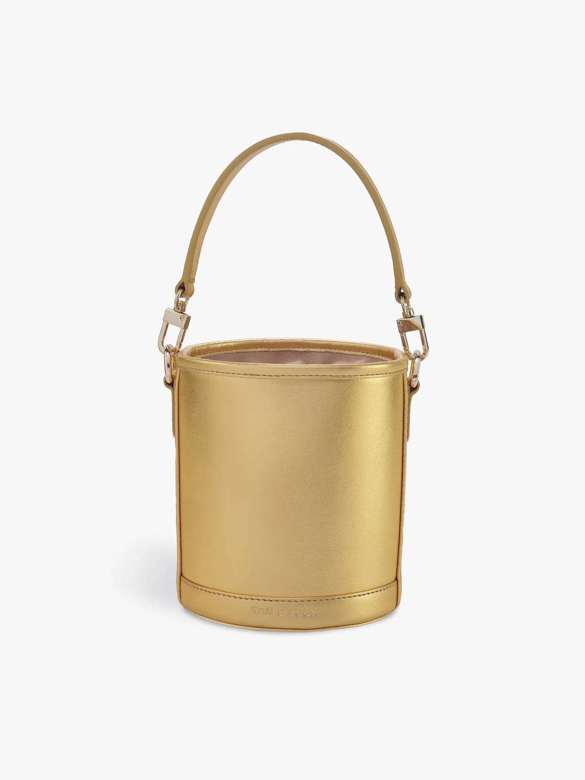 Barrel Potli (Goddess Gold Leather)