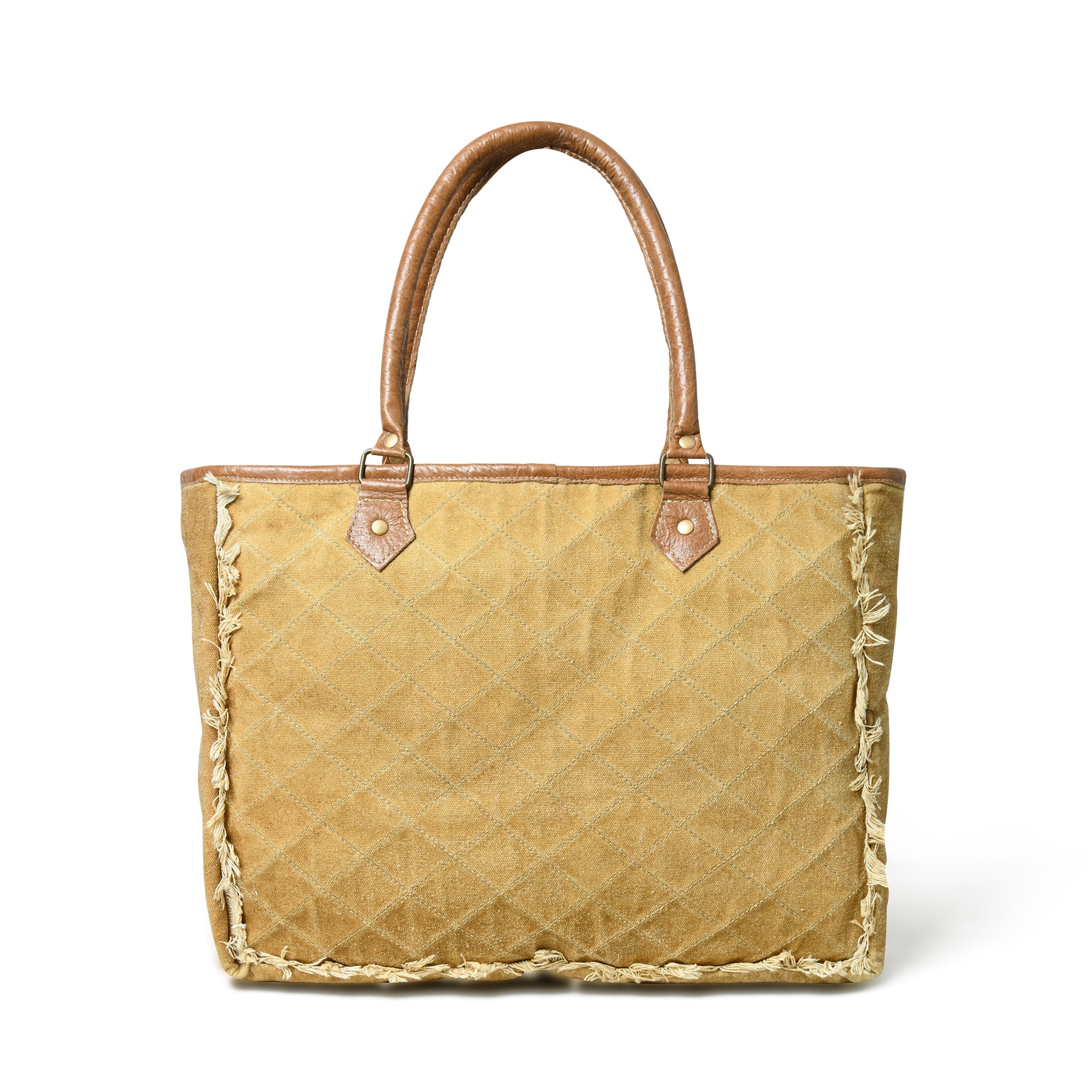 Beige Boho Chic Canvas Bag thumbnail 5