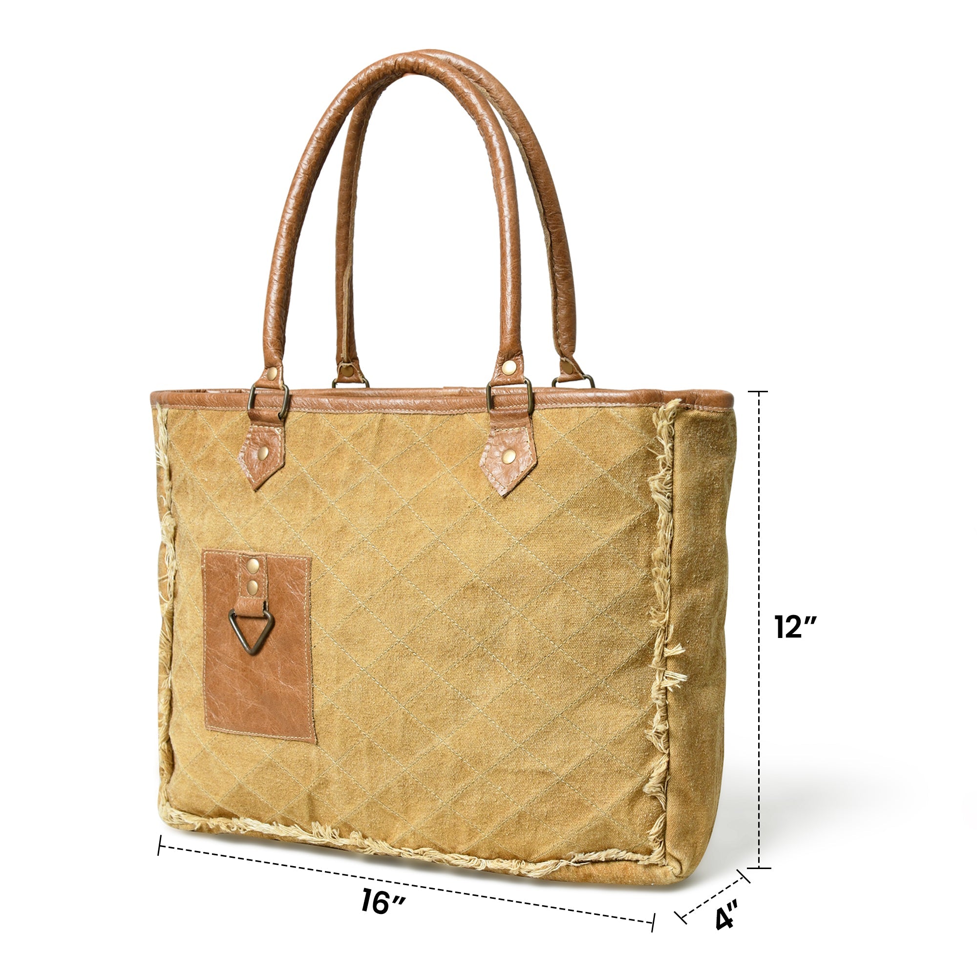 Beige Boho Chic Canvas Bag thumbnail 7