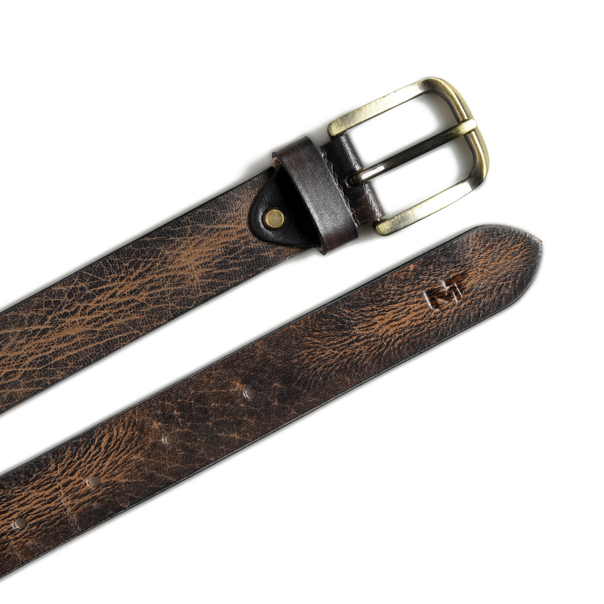 Eden Dark Brown Mens Leather Belt thumbnail 12