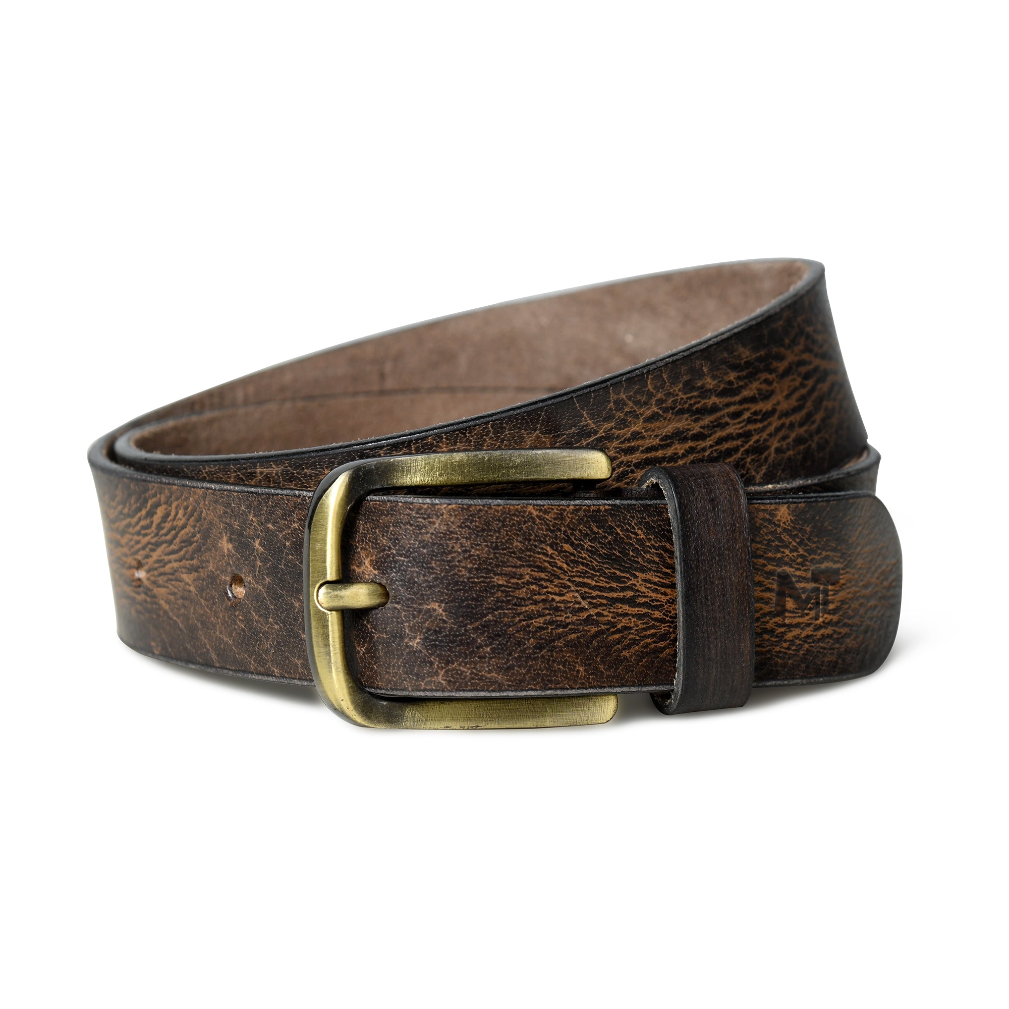 Eden Dark Brown Mens Leather Belt thumbnail 41