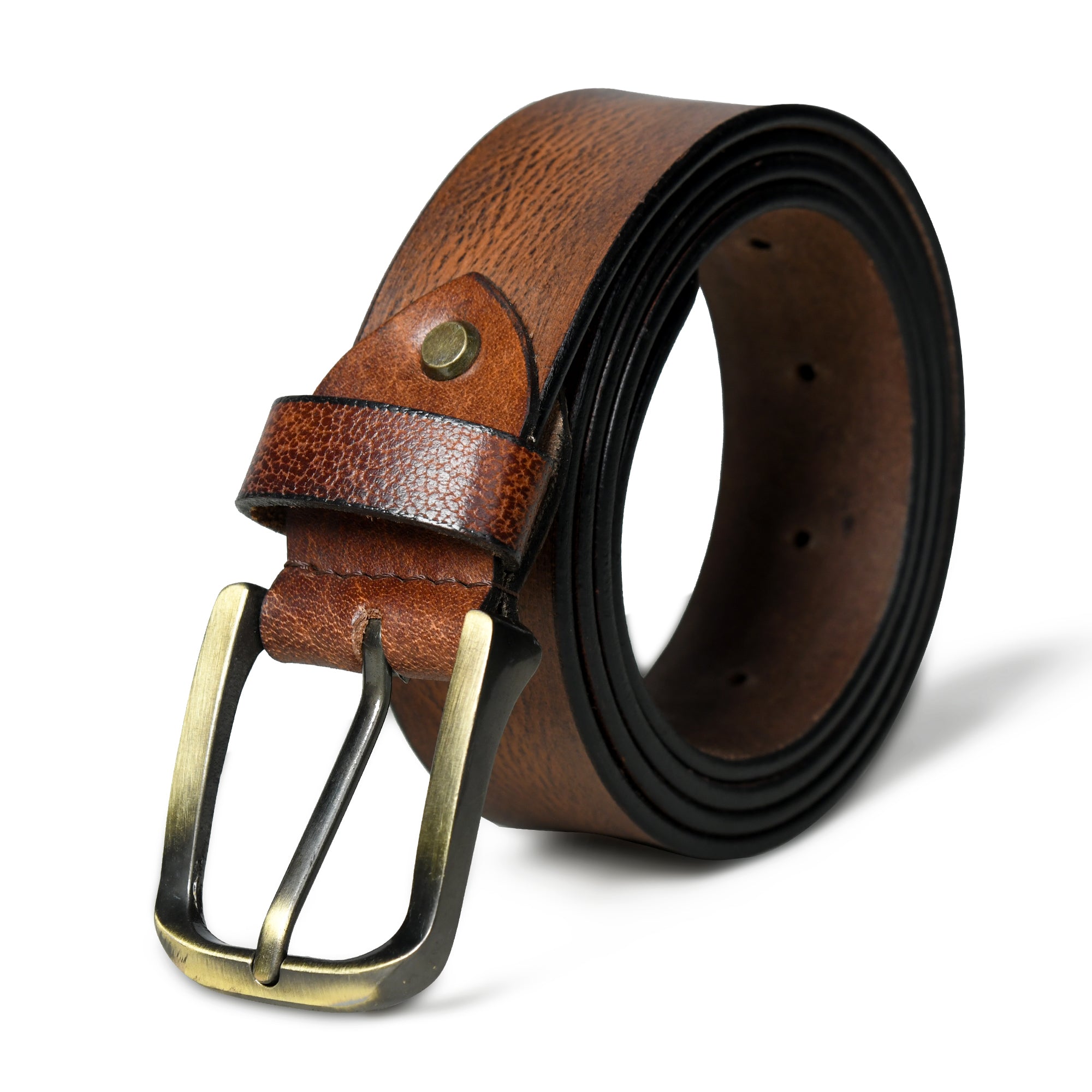 Eden Tan Mens Leather Belt
