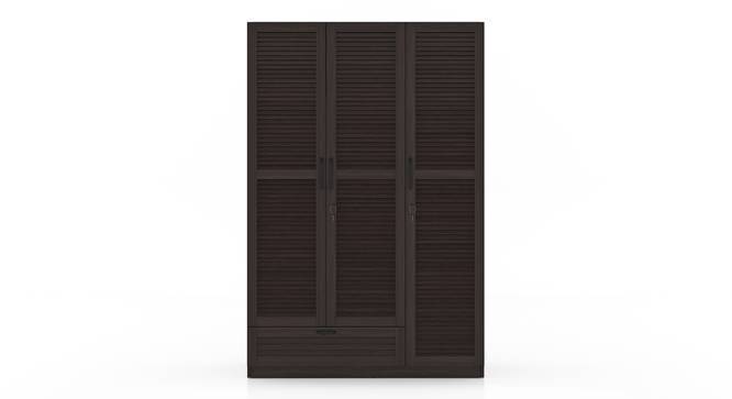 Bennis Three Door Wardrobe - Dark Walnut Finish thumbnail 2