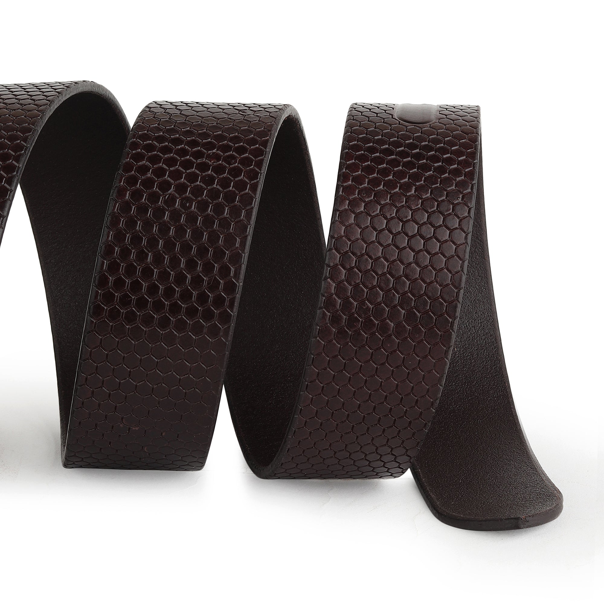 Bison Dark Brown Leather Belt thumbnail 9
