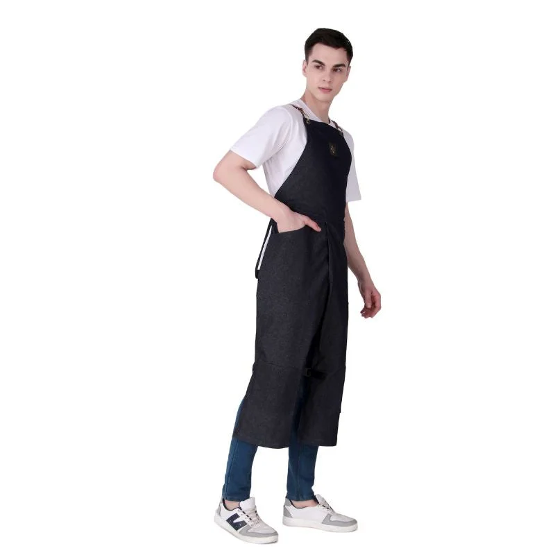 Black Artisan Denim Apron