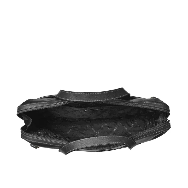 Black color leather buffalo Laptop Bag thumbnail 5