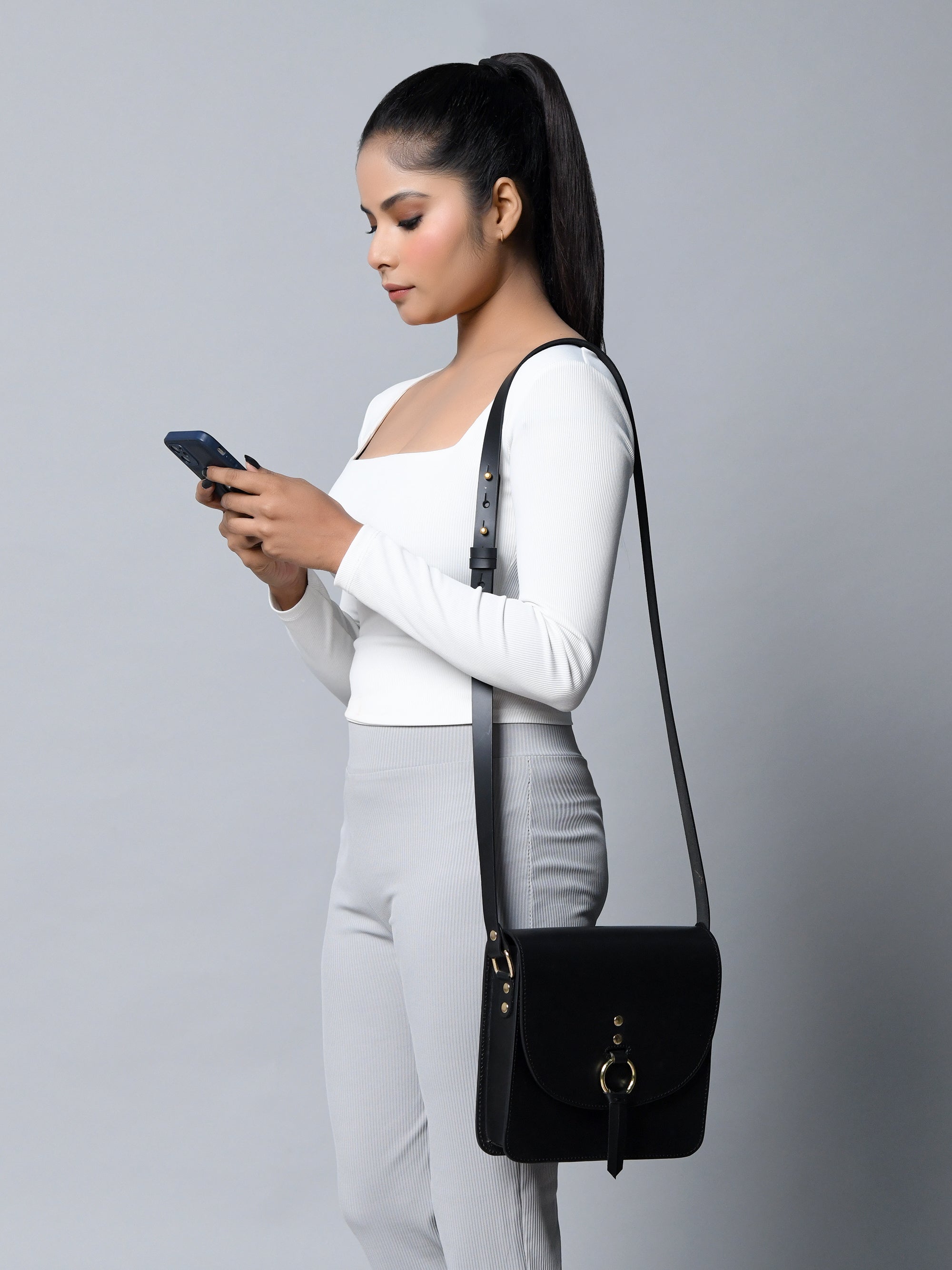 Black Elegance Crossbody Sling Bag thumbnail 11