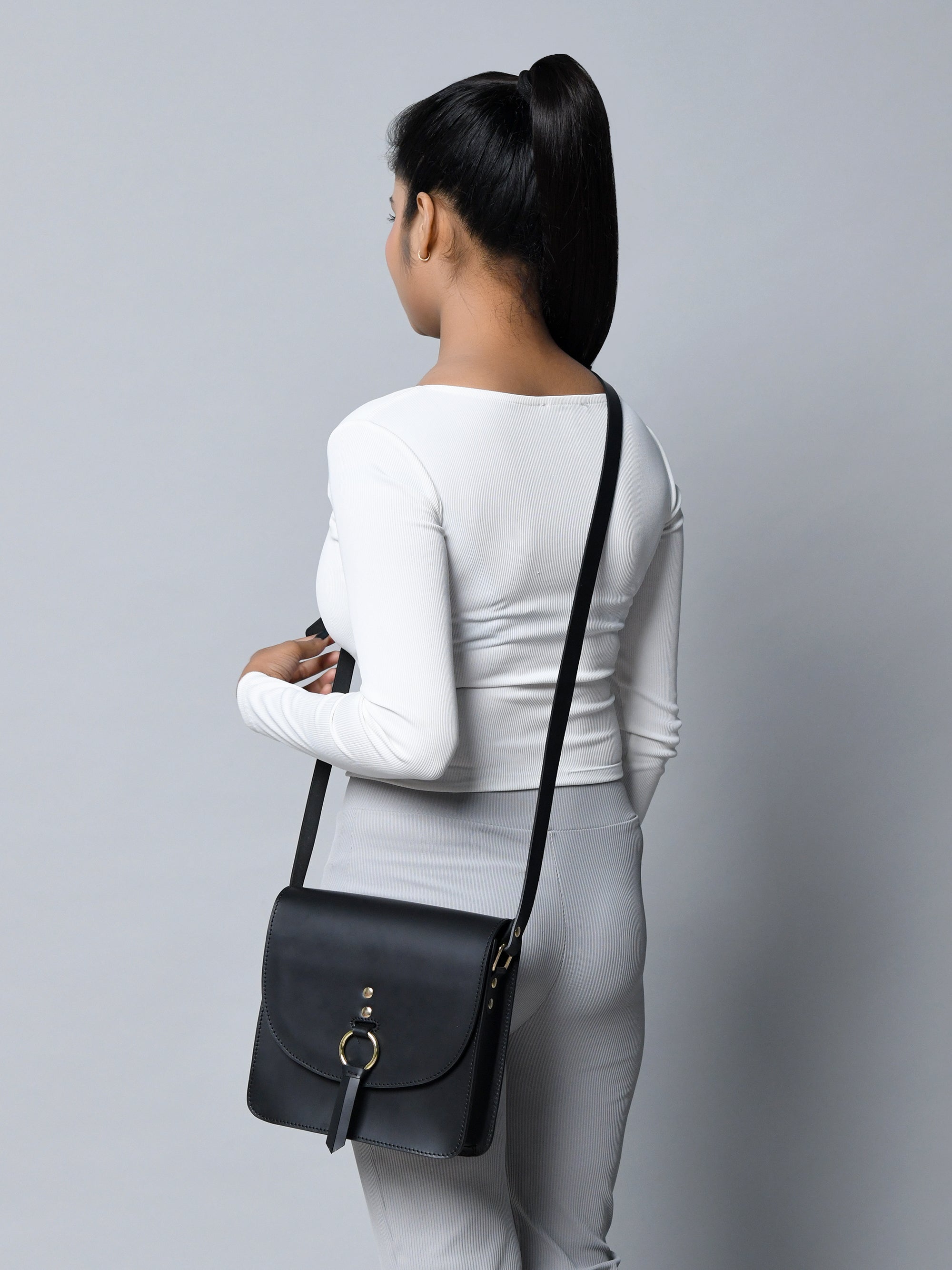 Black Elegance Crossbody Sling Bag thumbnail 3