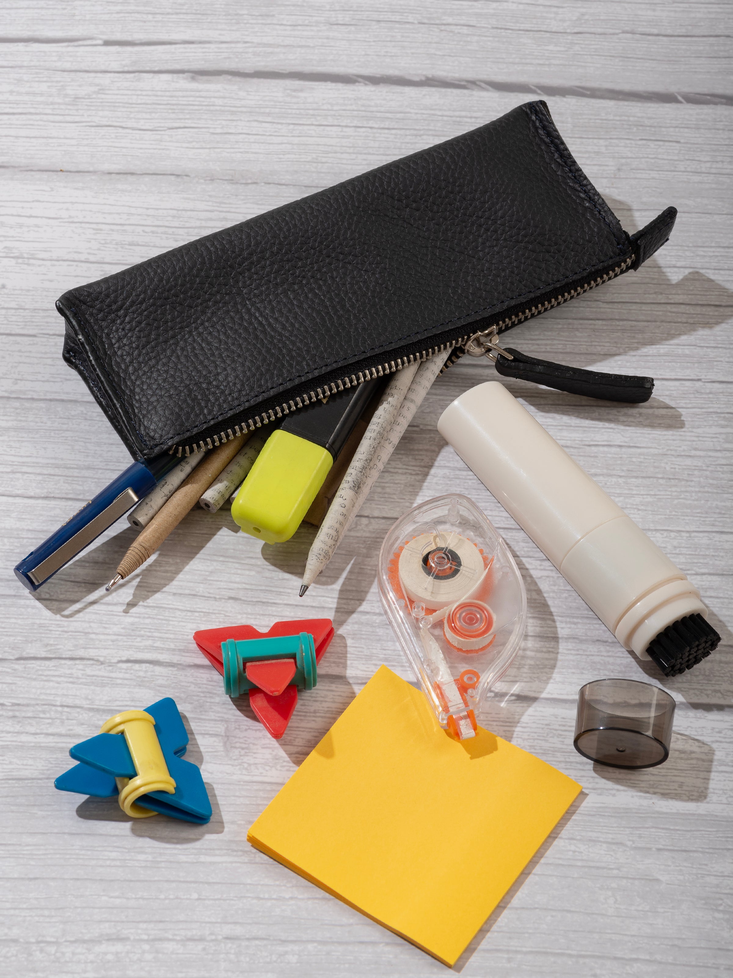 Black Leather Stationery Case thumbnail 2