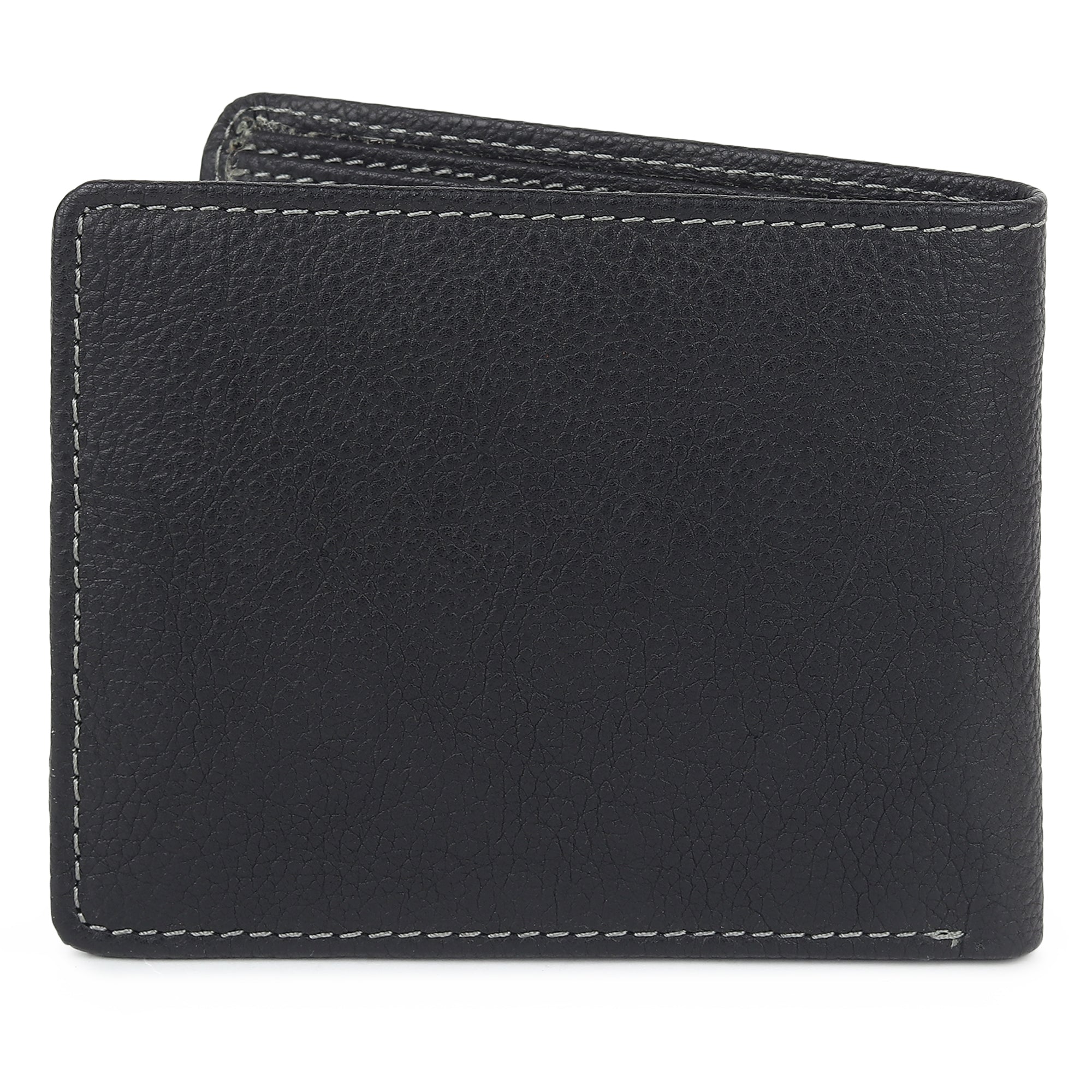 Black Textured Leather Mens Wallet thumbnail 9