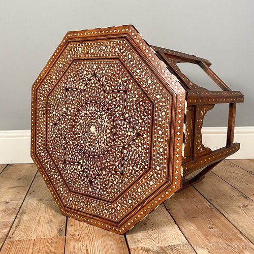 Bone Inlay End Table thumbnail 3