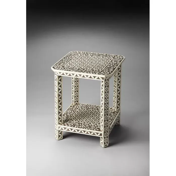 Bone Inlay End Table thumbnail 3