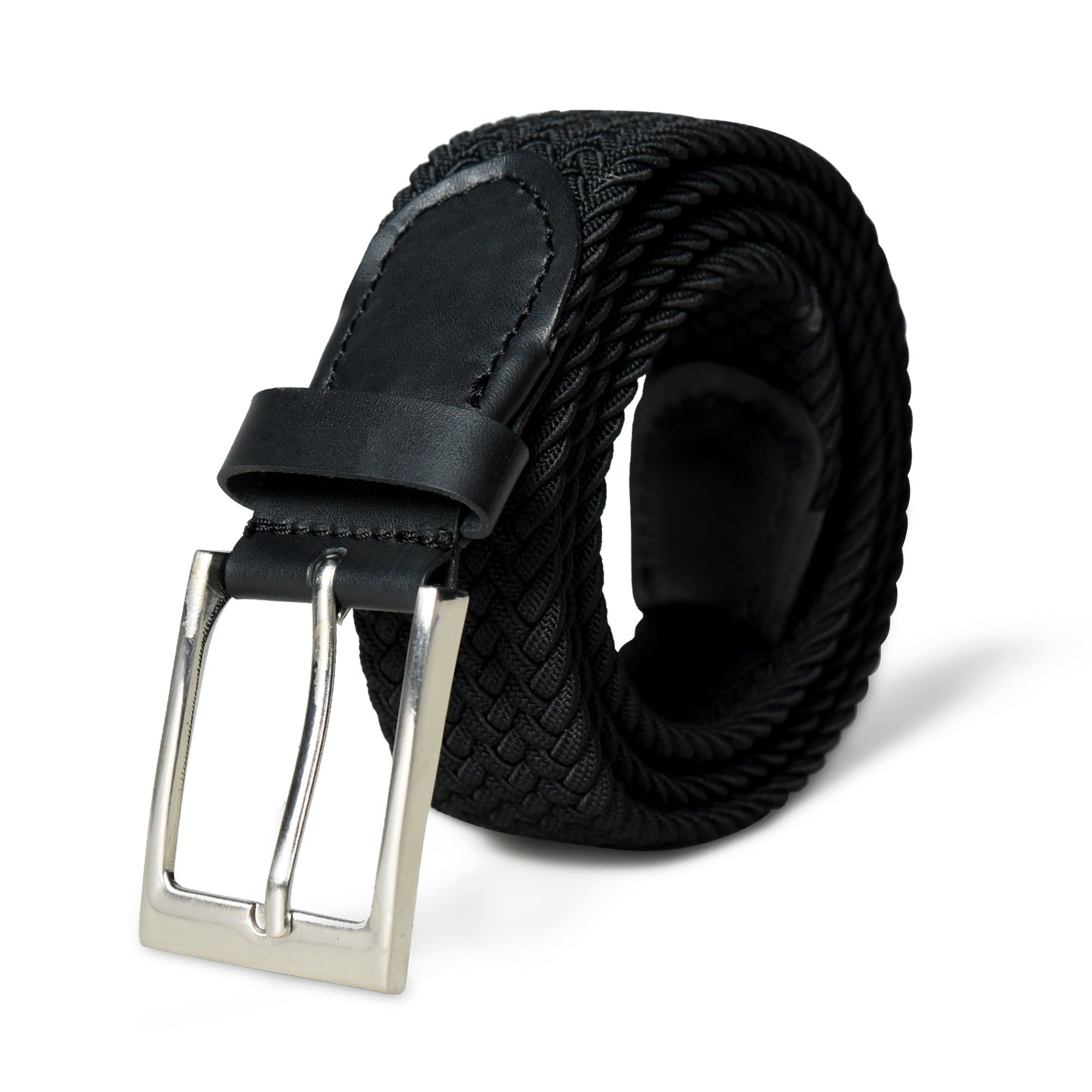 Braided Black Canvas Belt thumbnail 30