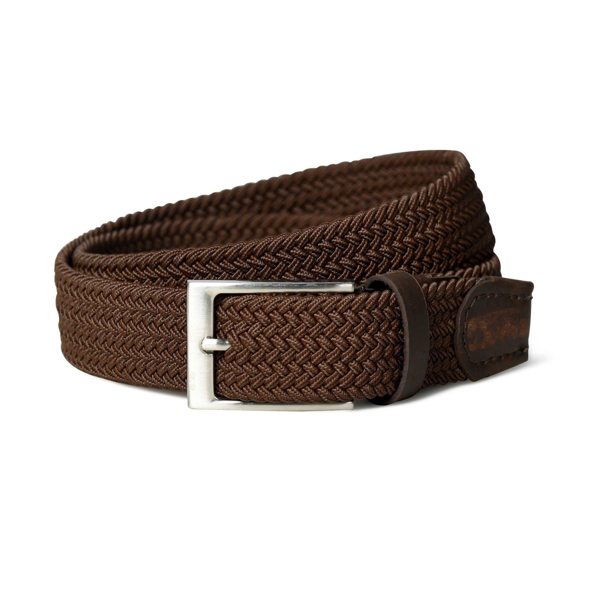 Braided Brown Canvas Belt thumbnail 15