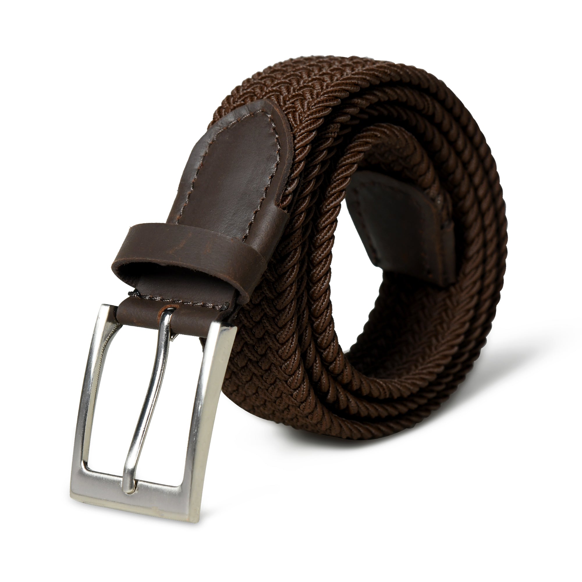 Braided Brown Canvas Belt thumbnail 2