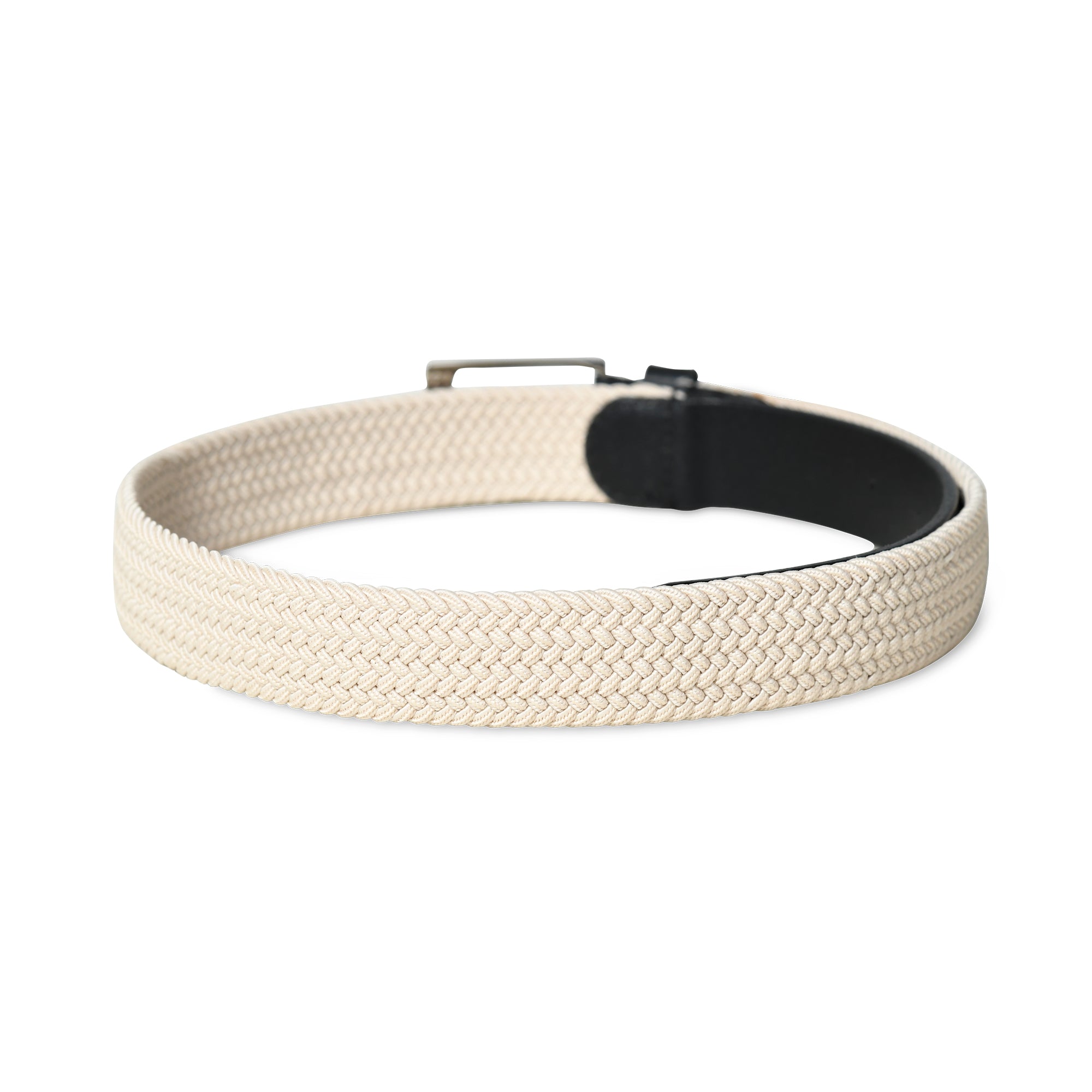 Cream & Black Braided Canvas Leather Belt thumbnail 33