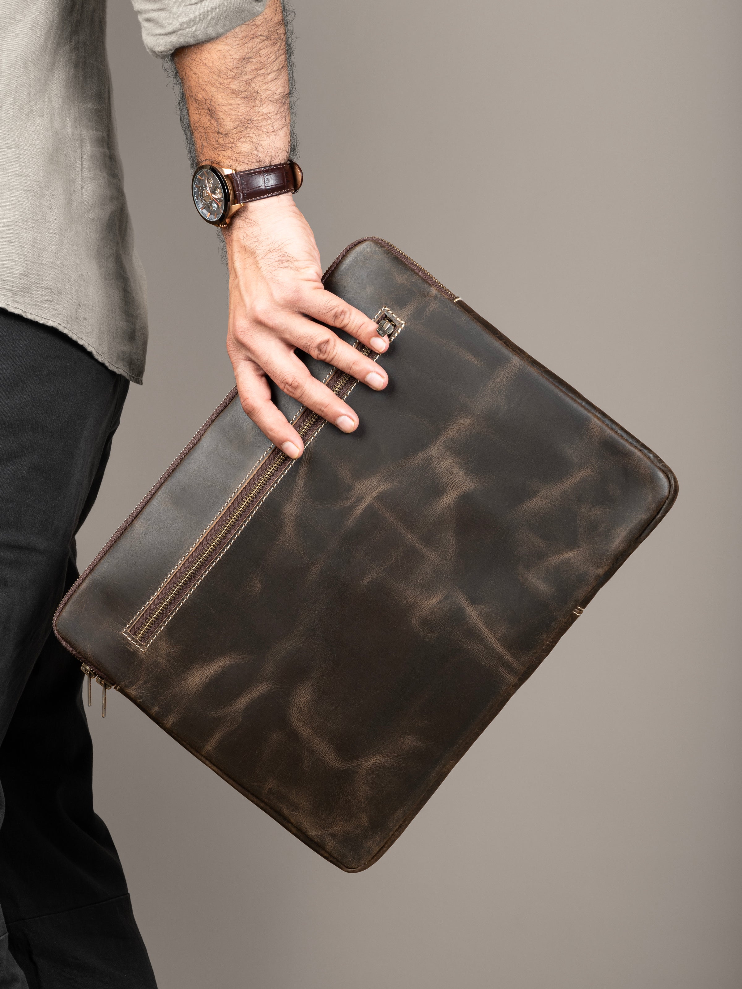 Brown Laptop Sleeve thumbnail 2