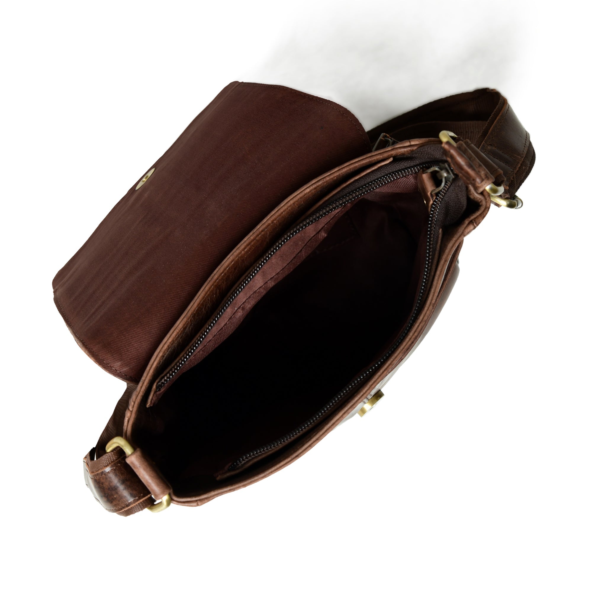 Brown Leather Crossbody Bag thumbnail 6