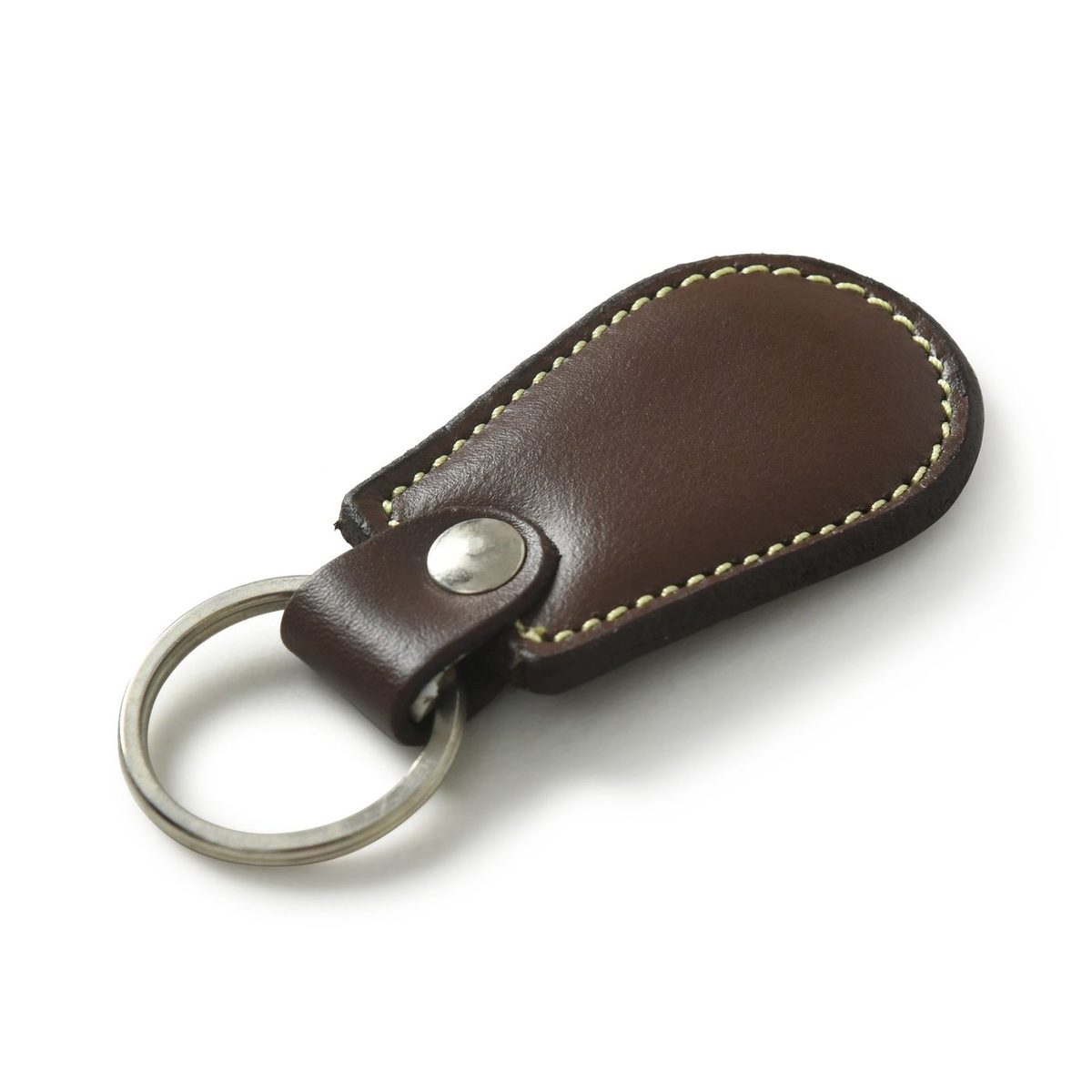 Brown Leather Keyring thumbnail 2