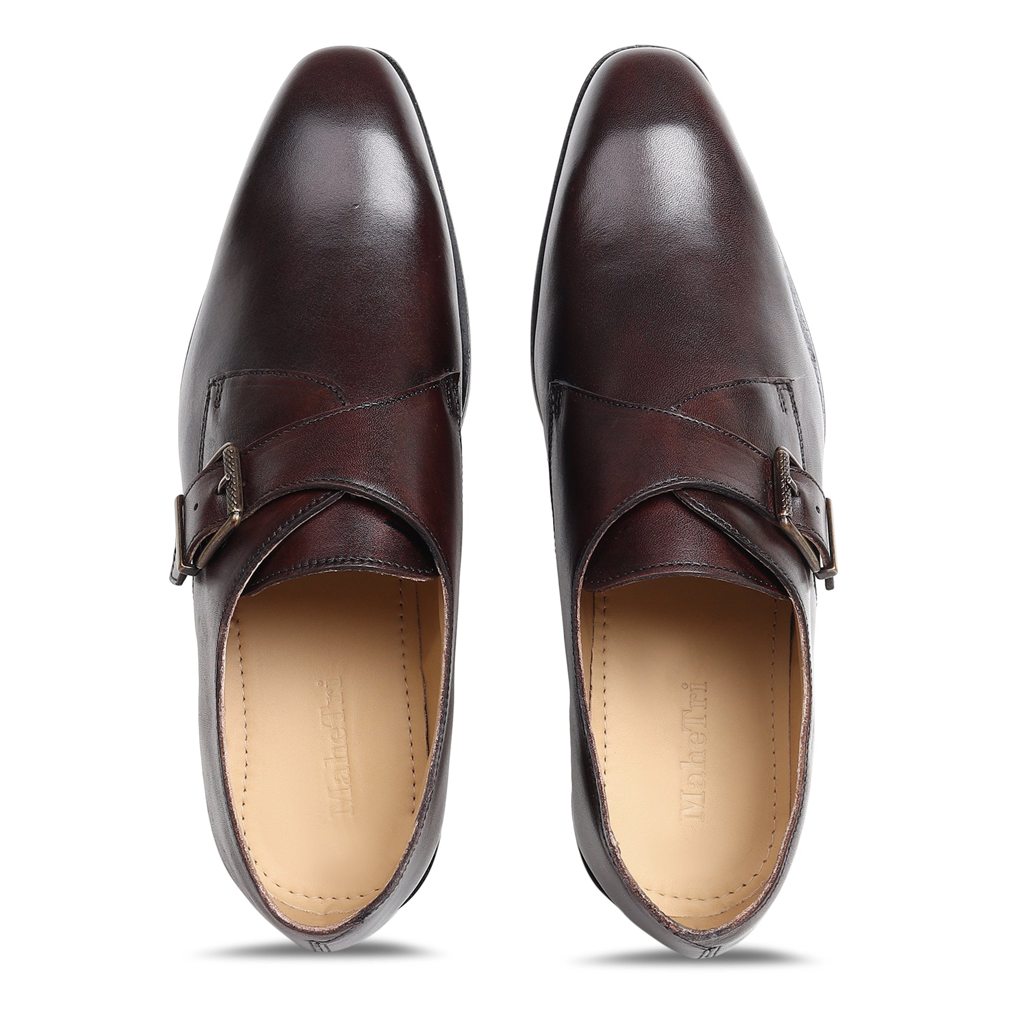 Brown Monk Leather Shoes thumbnail 18
