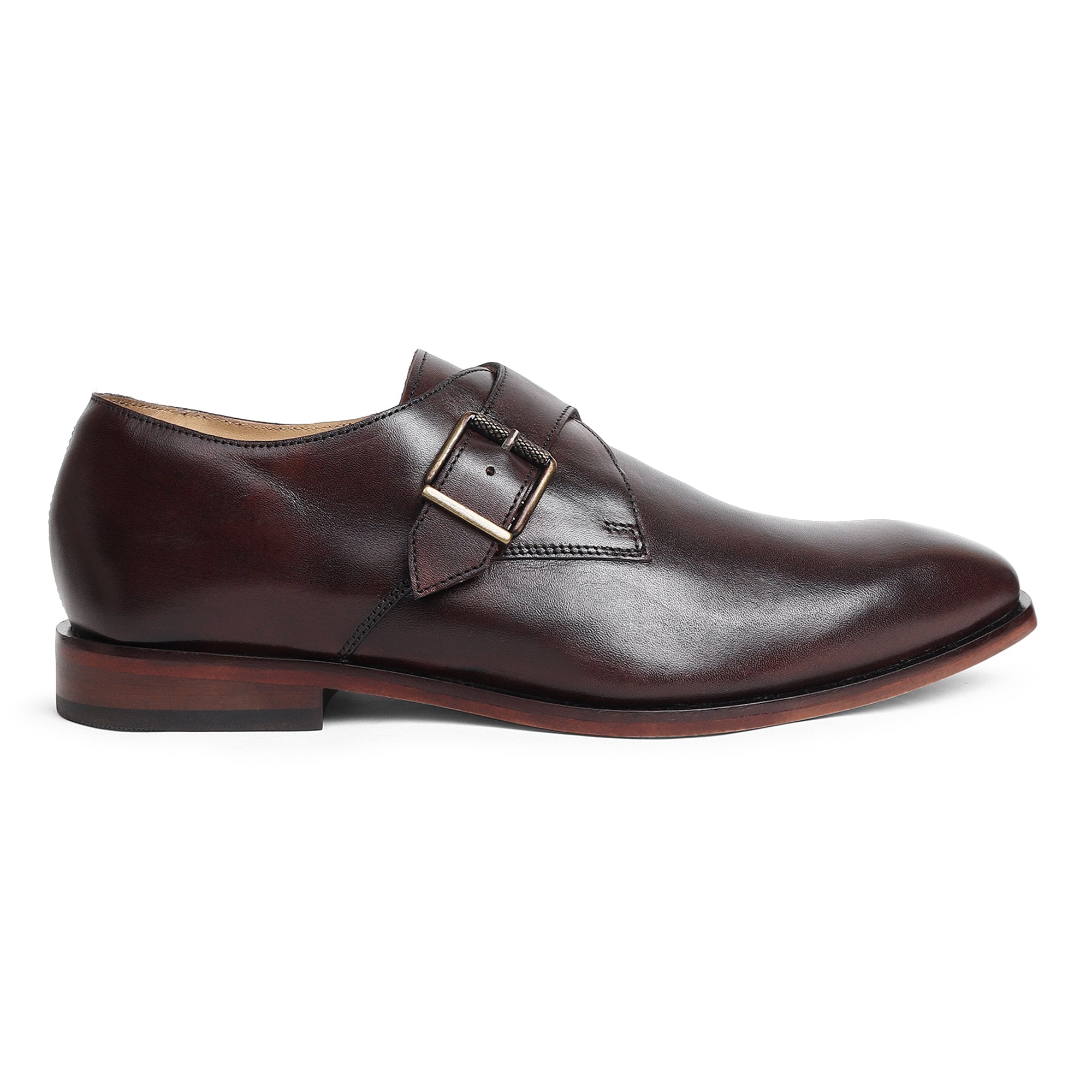 Brown Monk Leather Shoes thumbnail 5