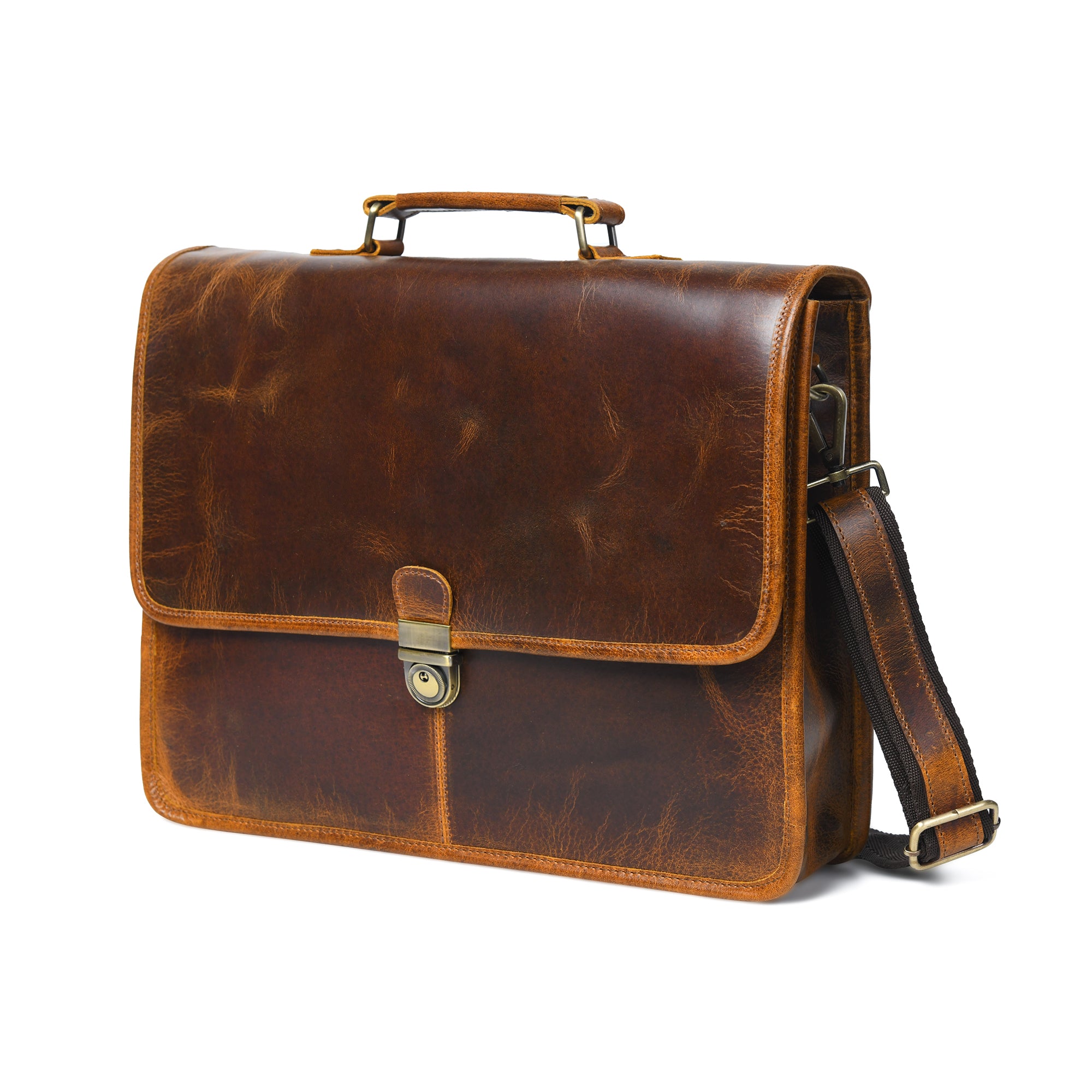 Buffalo Leather Executive Briefcase thumbnail 2