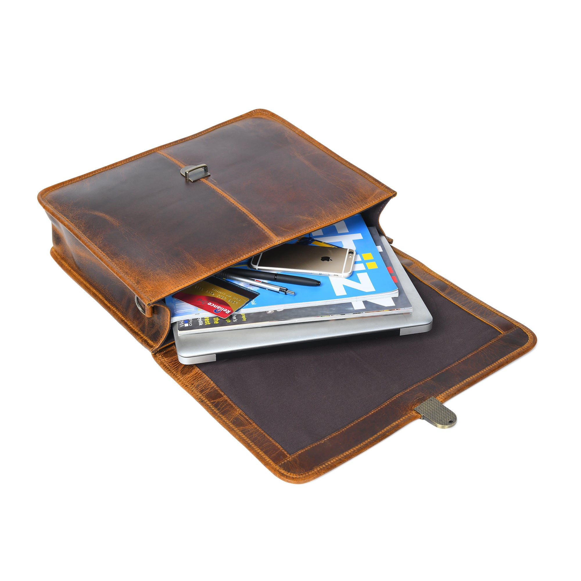 Buffalo Leather Executive Briefcase thumbnail 5